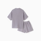 Пижама женская (рубашка, шорты) KAFTAN Basic размер 40-42, серая - Фото 11
