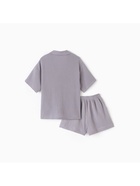 Пижама женская (рубашка, шорты) KAFTAN Basic размер 48-50, серая - Фото 15