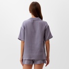 Пижама женская (рубашка, шорты) KAFTAN Basic размер 52-54, серая - Фото 4