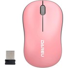 Мышь Dareu  беспроводная  LM106G Pink-Grey (розовый с серым), DPI 1200, ресивер 2.4GHz - фото 51627251