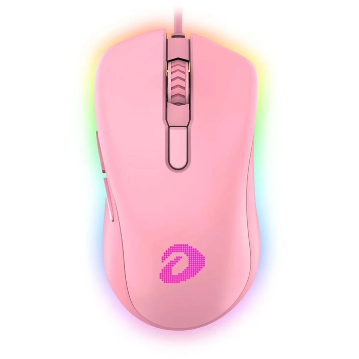 Мышь Dareu  игровая проводная  EM908 Pink (розовый), DPI 600-10000, подсветка RGB, USB - фото 51627274