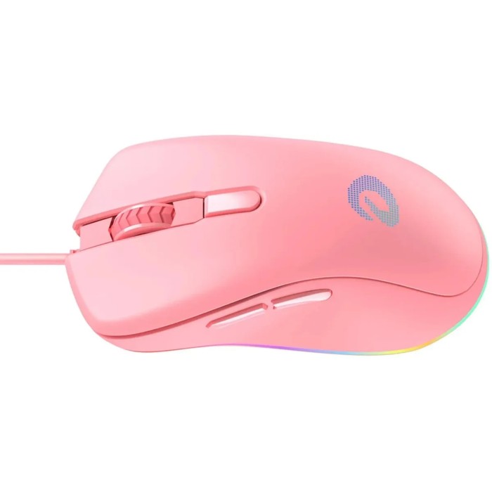 Мышь Dareu  игровая проводная  EM908 Pink (розовый), DPI 600-10000, подсветка RGB, USB - фото 51627275