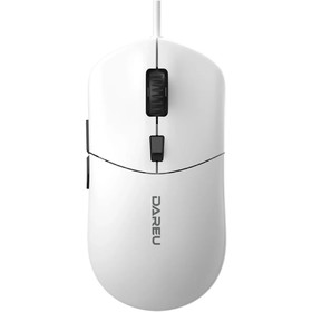 Мышь Dareu  проводная  LM121 White (белый), DPI 800/1600/2400/6400, тихий щелчок, подс