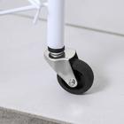 Этажерка напольная 4-х секционная Доляна, на колёсах, 31×34×77 см, белая - Фото 4