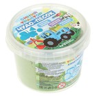 Кинетический «Синий трактор», с формочкой в ведре, цвет зелёный, 500 г - фото 24722641