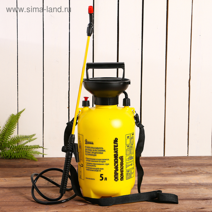 Опрыскиватель помповый, 5 л, с воронкой, Greengo - Фото 1