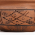 Жаровня Кунгурская керамика «Молочение», 3 л, керамика, коричневая - Фото 3