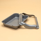 Туалет средний с бортом 36×26×9 см, лоток+борт серебро - Фото 5