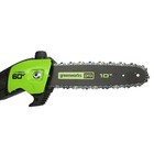 Высоторез аккумуляторный Greenworks GD60PST25, без АКБ/ЗУ, 60 В, Li-Ion, шина 25 см 10682802 - фото 319819731