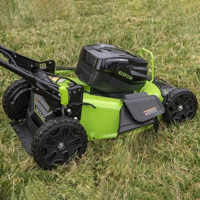 Газонокосилка аккумуляторная Greenworks GC82LM51SP2K2, 82 В, 51 см, 60 л, мульчирование