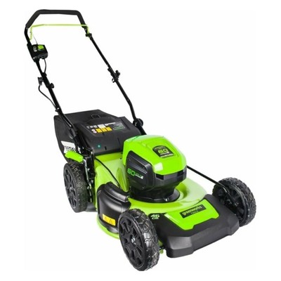 Газонокосилка аккумуляторная Greenworks Gd=60LM46HP, без АКБ/ЗУ, 60 В, 4 Ач, 46 см, 60 л