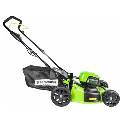 Газонокосилка аккумуляторная Greenworks Gd=60LM46HP, без АКБ/ЗУ, 60 В, 4 Ач, 46 см, 60 л