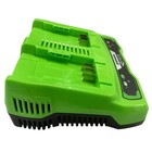 Зарядное устройство Greenworks G24×2UC2, на 2 аккумулятора, 24 В, 2 А, 1.1 кг - Фото 4
