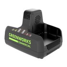 Зарядное устройство Greenworks G82C2, на 2 аккумулятора, 82 В, 8 А, быстрая зарядка - Фото 2