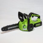 Пила цепная аккумуляторная GREENWORKS G24CS25, без АКБ/ЗУ, 24 В, шина 25 см, паз 1.1 мм 10682839 - фото 5068900