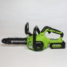 Пила цепная аккумуляторная GREENWORKS G24CS25, без АКБ/ЗУ, 24 В, шина 25 см, паз 1.1 мм 10682839 - фото 5068901