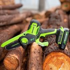 Пила цепная аккумуляторная GREENWORKS G24MCS10, без АКБ/ЗУ, 24 В, 1/4", 1.1 мм, щеточный 10682853 - фото 5068925