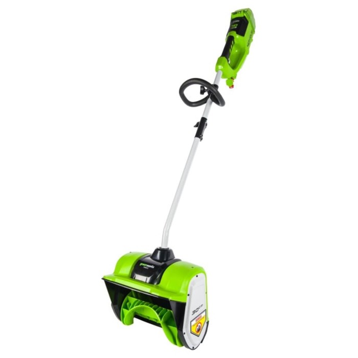 Снегоуборщик аккумуляторный GREENWORKS Gd=40SS, без АКБ/ЗУ, 40 В, выброс 6 м, Li-Ion - Фото 1