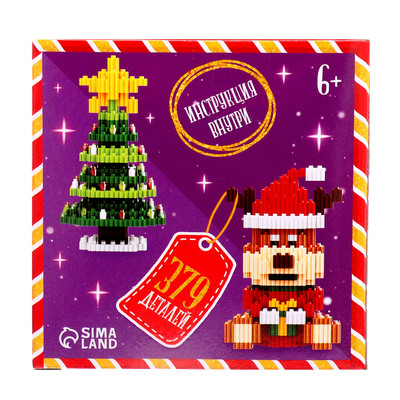 Конструктор Mini Blocks UNICON «Олень», 379 деталей