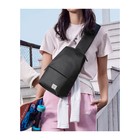 Рюкзак NINETYGO City sling bag , 12", 4,5л, защита от влаги, черный - Фото 5