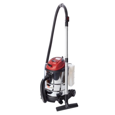 Пылесос строительный RedVerg RD-WVC1200-25S, моющий, влажная и сухая уборка, 1200 Вт, 25 л