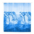 Штора для ванны Доляна «Дельфины», 180×180 см, EVA - Фото 2