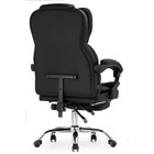 Кресло для руководителя Kolson металл/экокожа, хром/черный 64x68x114 см - фото 121970504