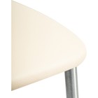 Стул на металлокаркасе Goki металл/экокожа, серый/бежевый 40x53x89 см  (артикул 10510581)  большой выбор товаров оптом и в розницу по низким ценам с доставкой