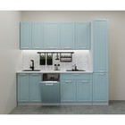Кухонный гарнитур прямой «Прованс 16», с столешницей, 2250 мм, цвет роял вуд голубой - Фото 1