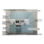 Кухонный гарнитур прямой «Прованс 16», с столешницей, 2250 мм, цвет роял вуд голубой - Фото 3