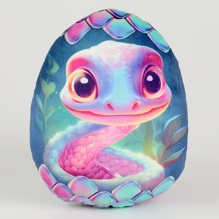 Мягкая игрушка «Яйцо-змея», фиолетовая - Фото 1