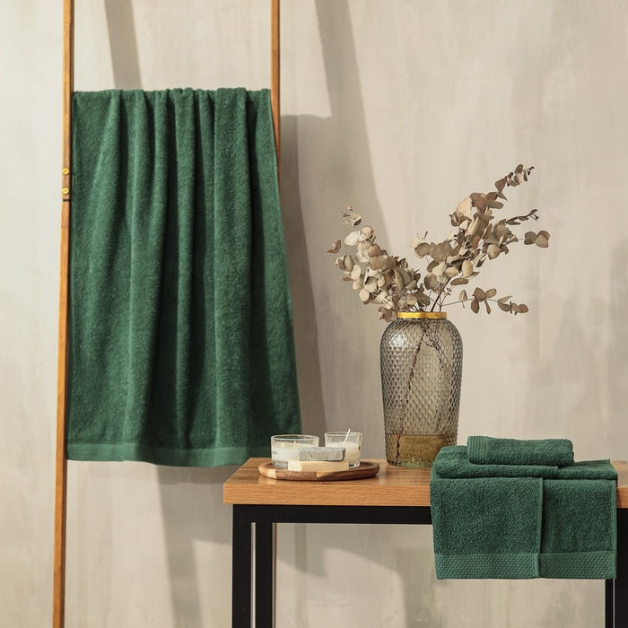 

Набор махровых полотенец LoveLife "Natural eucalyptus" 3 шт: 70х130,50х80,30х50 см., 100% хл 10401