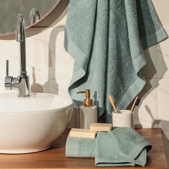 Полотенце махровое LoveLife Natural mint, 50×80 см, 100% хлопок - Фото 1