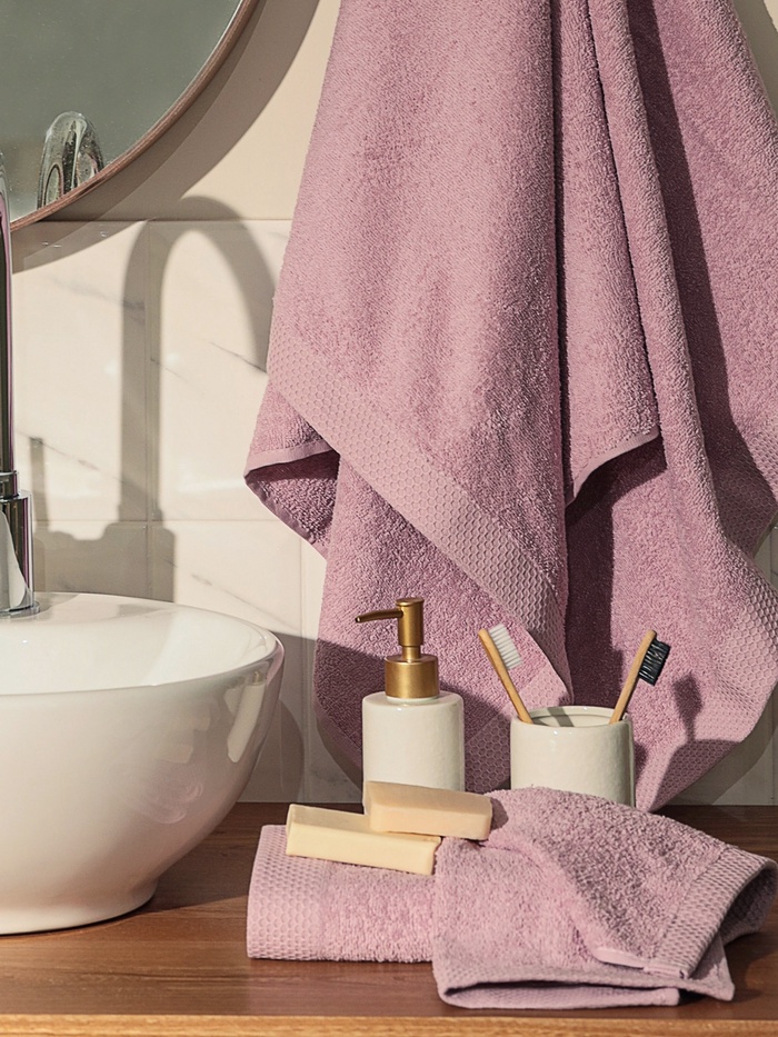 Полотенце махровое LoveLife Natural lavender, 30×50 см, 100% хлопок - Фото 1