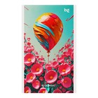 Блокнот А6, 24 листа в клетку на скрепке "Яркие цветы", обложка мелованный картон, блок 60 г/м2, МИКС - Фото 3
