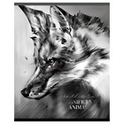 Тетрадь 80 листов в клетку "Magnificent animals", обложка мелованный картон, матовая ламинация, тиснение фольгой, блок 70 г/м2, МИКС (комплект 2 шт) - фото 24733811