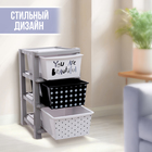 Комод пластиковый универсальный, 3 секции - Фото 3