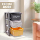 Комод пластиковый универсальный, 3 секции - Фото 3
