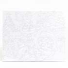 Картина по номерам на новый год на холсте с подрамником «Милые зверята с подарками», 40×50 см - Фото 2