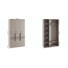 Шкаф трехстворчатый «Ника», 1350×500×2100 мм, МДФ, цвет кашемир/дуб/бежевый - Фото 3