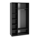 Шкаф трехстворчатый «Ника», 1350×500×2100 мм, МДФ, цвет графит/дуб/эйфория - Фото 2