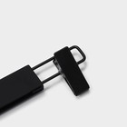 Вешалки для брюк и юбок LaDо́m, 32.5×13 см, 2 шт., с зажимами, пластик софт тач, чёрные - Фото 6