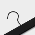 Вешалки для брюк и юбок LaDо́m, 32.5×13 см, 2 шт., с зажимами, пластик софт тач, чёрные - Фото 7