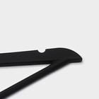 Плечики - вешалка для одежды LaDо́m Soft-touch, 44×3×23,5 см, 3 шт, с перекладиной, широкие плечики - Фото 7