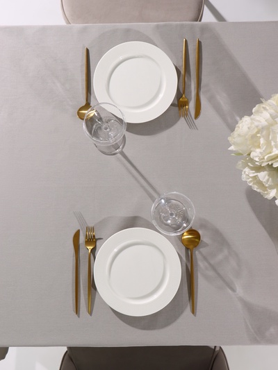 Скатерть Этель Kitchen 146×180 см, цвет светло-серый, 100% хлопок, саржа 250 г/м²