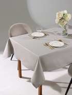 Скатерть «Этель» Kitchen, 146×220 см, 100% хлопок, саржа 250 г/м², светло-серая - Фото 2