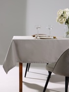 Скатерть «Этель» Kitchen, 146×220 см, 100% хлопок, саржа 250 г/м², светло-серая - Фото 1