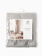 Шторы для кухни с подхватами Этель Kitchen, серый, 150×180 см, комплект - 2 шт. - Фото 9