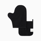 Кухонный набор «Этель» Home: варежка-прихватка 18×29 см, прихватка 19×19 см, 100% хлопок, чёрный - Фото 1