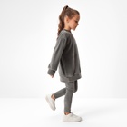 Костюм детский (свитшот, леггинсы) KAFTAN Plushy р.34 (122-128), серый - фото 25332344